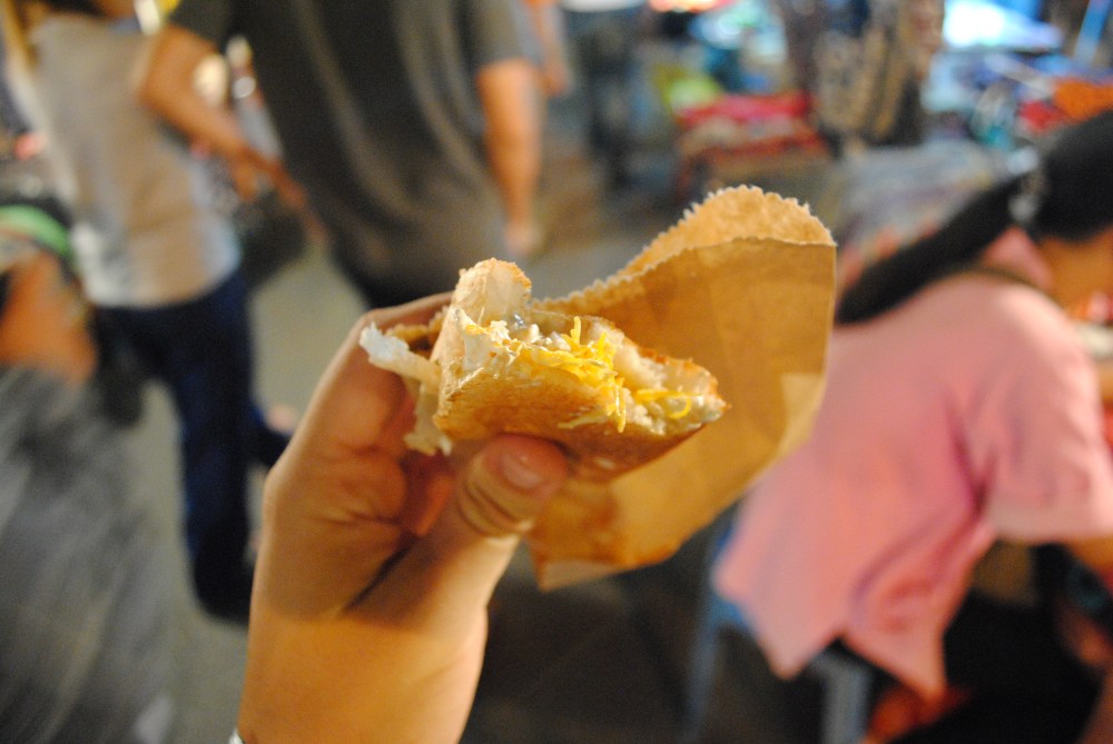 Buttery pancake stuffed with CHEESE